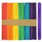 CraftySticks Colored Wood Craft Sticks 4.5 Inch, Red Orange Yellow Green Blue Purple White Black Pink Brown Popsicle Sticks